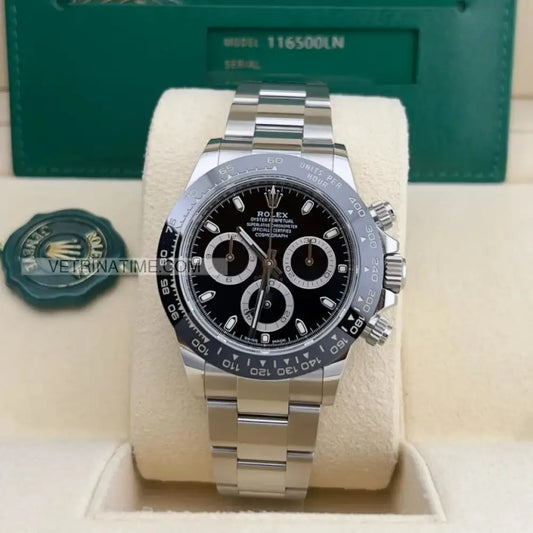 Daytona acciaio crono ceramica nero Orologi da polso