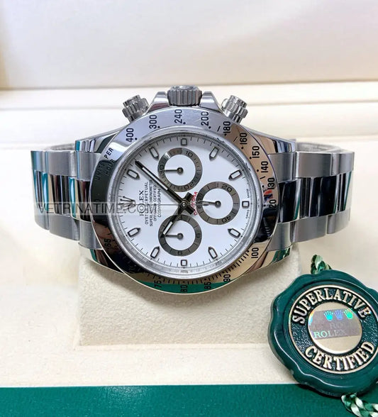 repliche rolex - Daytona acciaio crono classico bianco - rolex replica