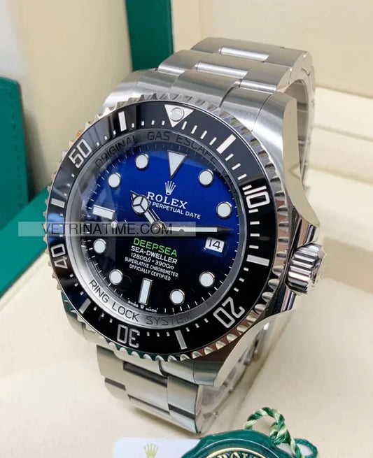 Deepsea acciaio 44mn blu/nero Orologi da polso