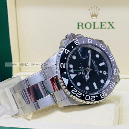 repliche rolex - GMT Master II Oyster nero e grigio - rolex replica