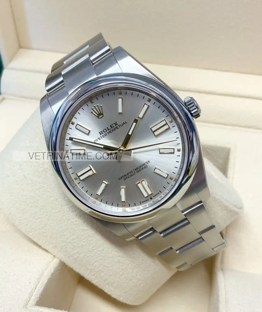 Oyster perpetual 41mm grigio Orologi da polso