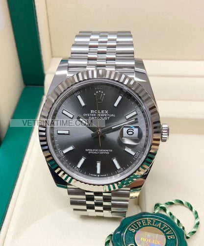 Datejust 41mm jubile grigio Orologi da polso