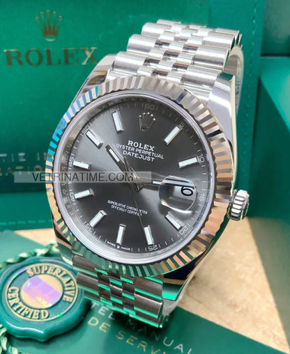 Datejust 41mm jubile grigio Orologi da polso