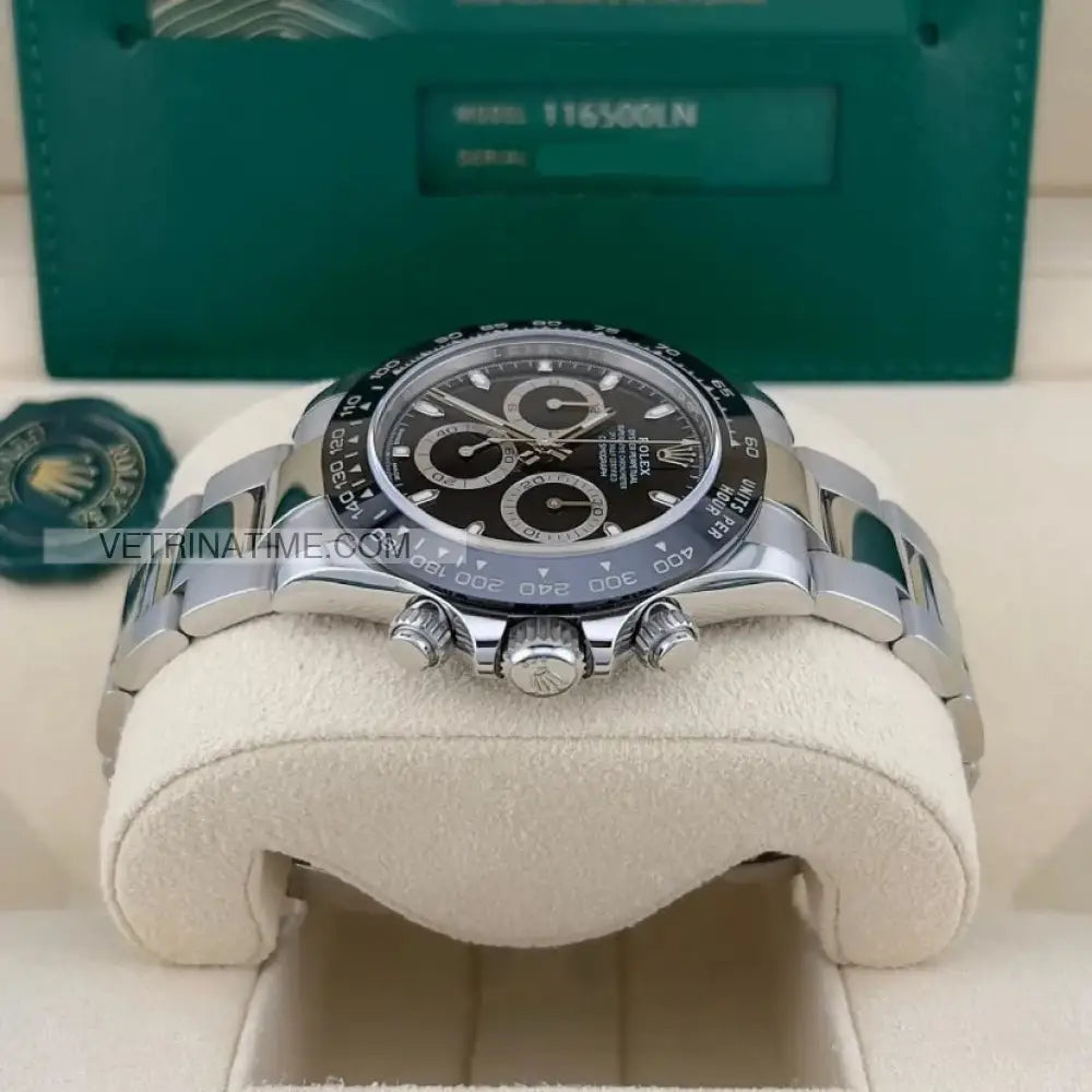 Daytona acciaio crono ceramica nero Orologi da polso