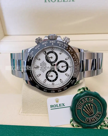 Daytona crono acciaio ceramica bianco Orologi da polso