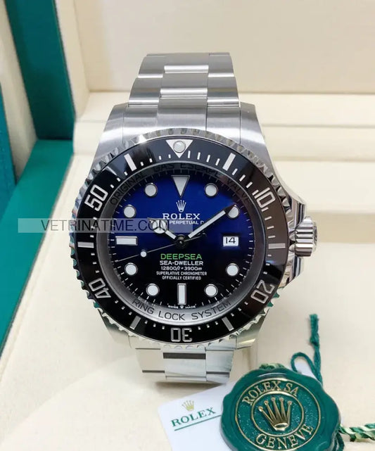 Deepsea acciaio 44mn blu/nero Orologi da polso