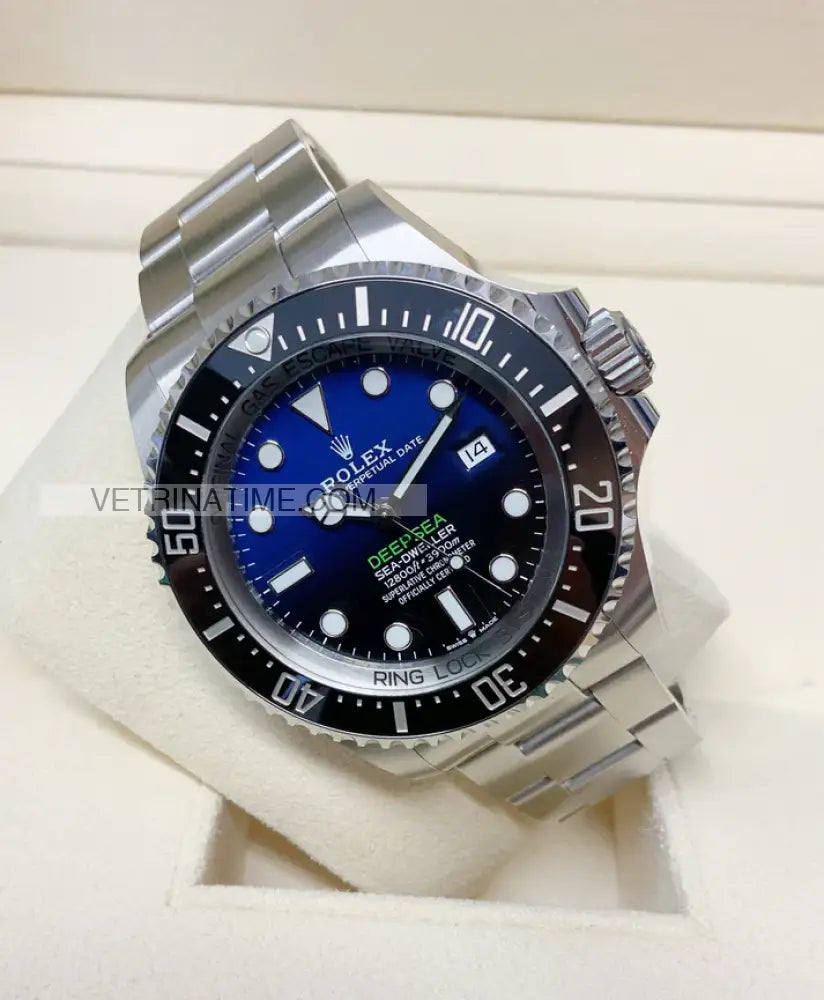 Deepsea acciaio 44mn blu/nero Orologi da polso