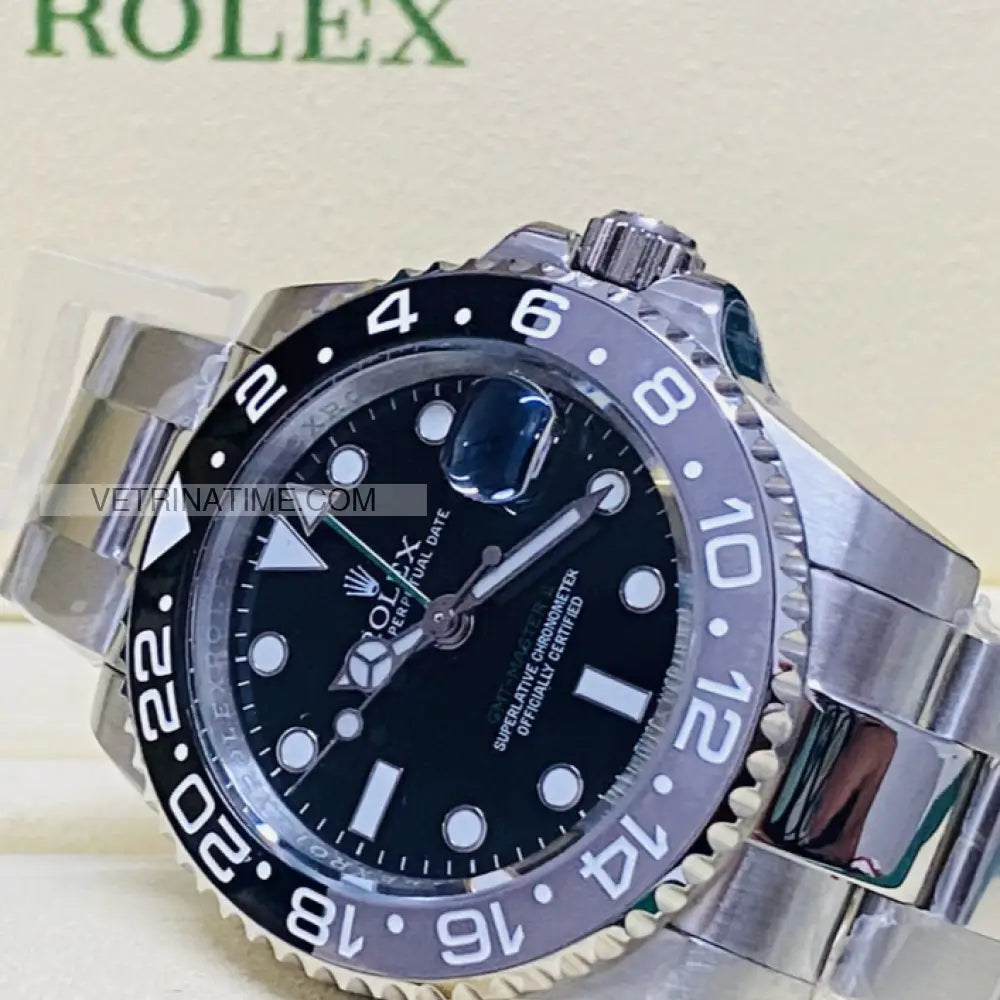 repliche rolex - GMT Master II Oyster nero e grigio - rolex replica