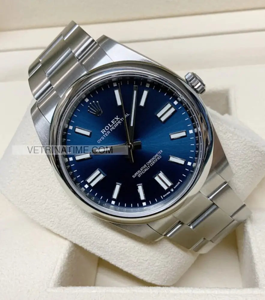 Oyster Perpetual 36Mm Blu Orologi Da Polso