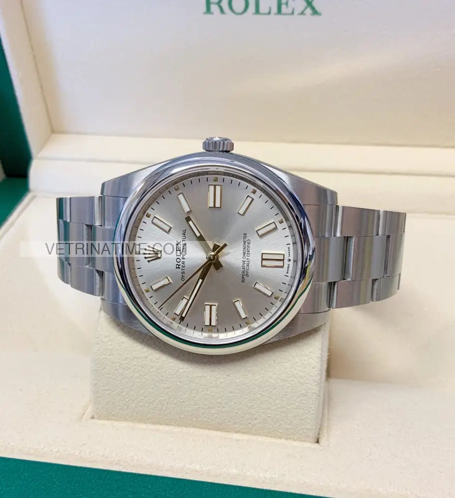 Oyster perpetual 41mm grigio Orologi da polso