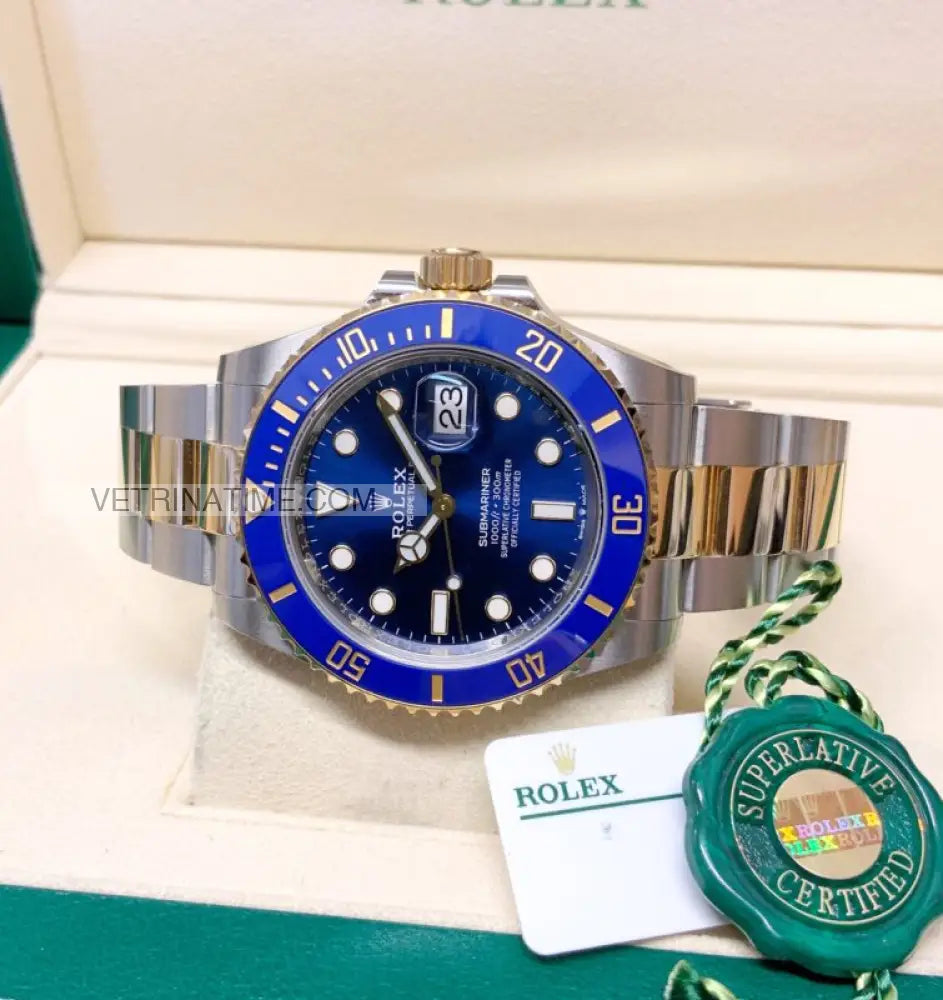 repliche rolex - Submariner acciaio e oro blu 41mm - rolex replica