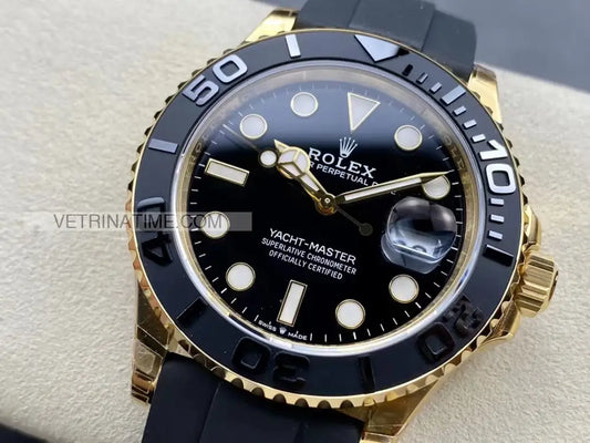 Yatch Master gomma oro giallo 42mm Orologi da polso